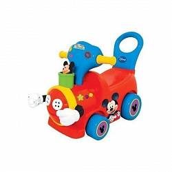 Каталка - пушкар "Поезд с Микки Маусом" (Kiddieland, KID 043901veg) - миниатюра